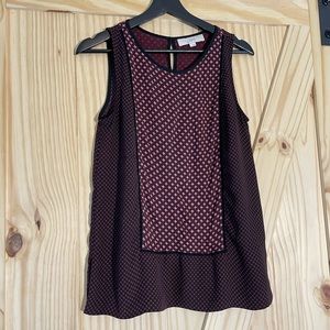 LOFT colorblock sleeveless top in size S